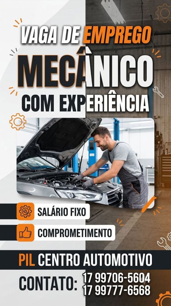 MECANICO COM EXPERIENCIA