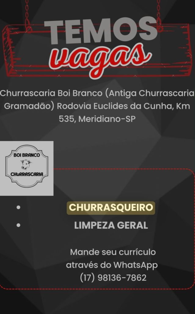 CHURRASQUEIRO / LIMPEZA GERAL