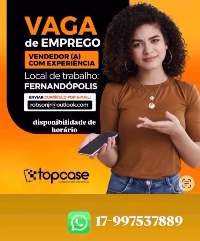 VENDEDOR COM EXPERIENCIA