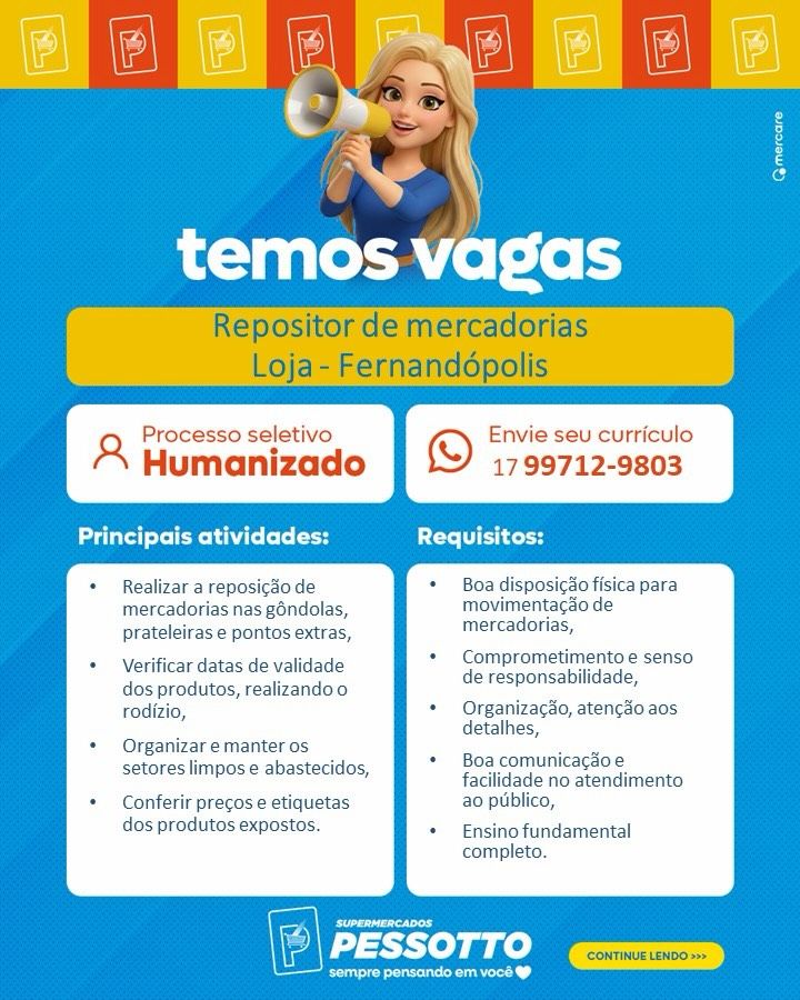 REPOSITOR DE MERCADORIAS