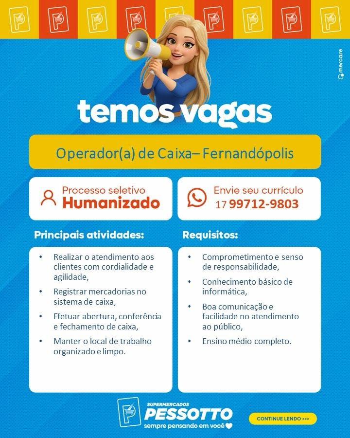 OPERADOR(A) DE CAIXA