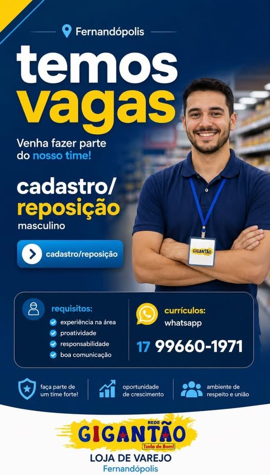 CADASTRO / REPOSIÇÃO