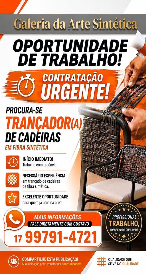 TRANÇADOR(A) DE CADEIRAS