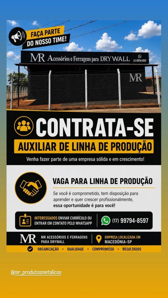 AUX DE LINHA DE PRODUÇÃO